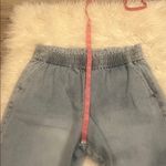 Kensie NWOT wide leg high rise cropped pull on cotton denim jeans M Photo 9