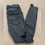 American Eagle Outfitters High Rise Jeggings Super Stretch X Size 6 Faded Black Photo 5
