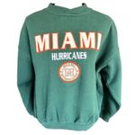 Miami Hurricanes 90s Crable Sportswear Crewneck Sweatshirt XL Green Y2K Photo 1