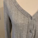 Hippie Rose  | Gray Button-Up Knit Cardigan Photo 6