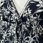 Madewell NEW!! Deep Indigo Print Smocked Halter Midi Dress in Poplin Size 4 Photo 5