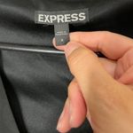 Cotton Express Express Black Chiffon VNeck Knee Length Sleeveless Dress Small Photo 4