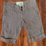 Abercrombie & Fitch  Houndstooth Bermuda Shorts Cotton Walking Womens 00 Photo 1