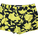 Loft Linen Blend Floral Silhouette Shorts Size 4 Photo 0