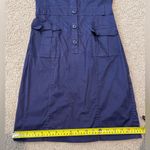 H&M  Button Front Purple knee-length Dress Shirt Photo 6
