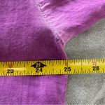 Pilcro Anthropologie  Joelle Relaxed Purple Button Down Blouse Size L Photo 7