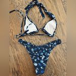SheIn  Blue Floral Bikini Set Photo 1