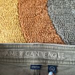 American Eagle Hi Rise Mini Skirt Olive Green Cargo Flap Pockets Size 8 Photo 2