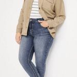 Maurice's Plus Size 24W X-short Everflex super skinny High Rise blue Jeans NWT Photo 0