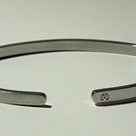 MantraBand Soul Sisters Adjustable Bangle Bracelet, Silver Whisper Style, EUC Photo 4