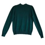 Vila Milano  Knit Sweater women Sz L Green Mock Neck Unisex Holiday Minimalist Photo 1