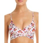 New. Verdelimon floral/bird wrap bikini top. Medium. Retails $198 Red Photo 2