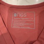 FIGS Catarina Scrub Top Dark Cherry Photo 2