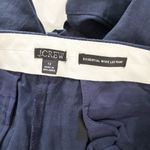 J.Crew NWT Wide-leg Essential Pant Linen Navy Blue Photo 3