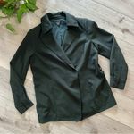 WORTH NEW YORK Women's wool blend trench coat jacket small Black Photo 2