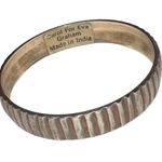 Two Vintage Silver Bangle Cuff Bracelets Silver Photo 5