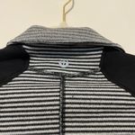 Lululemon Black and White Striped Half Zip Jacket small Photo 7