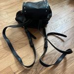 Wild Fable  black faux leather studded mini backpack adjustable straps Photo 3