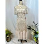 Mac Duggal Floral Embroidered Sheer Mesh Dress Blush 12 Photo 5