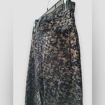 L'Agence  Women's Black Gold Jyothi Velvet Split Ankle Pants Size 25 NWOT Photo 3