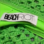 Beach Riot  Crochet Green Bandeau Strapless Bikini Top‎ Photo 6