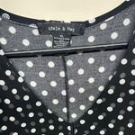 Chic Polka Dot Sleeveless Blouse Black Size XL Photo 2