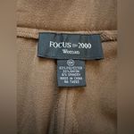 Focus 2000 Women’s Dress Pants Size 16W Brown Flat Front Stretch Slacks Photo 4