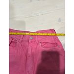 SheIn  Pink‎ Wide Leg Jeans High Waist Frayed Hem Raw Edge Size 25 Cotton Photo 5