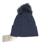 Save The Ocean Cozy Blue Knit Pom Photo 0