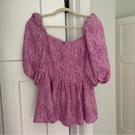 Stine Goya Irene Blouse Snakeskin Pink Puff Slevee Photo 2