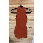 Aritzia Babaton, Sculpt Knit Halter Dress in Flambeau Red, size XS Photo 8