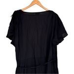 City Chic Imogen Wrap Hi-lo Midi Dress in Black size XXL/24 Split Sleeve NWT Photo 5