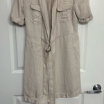 White House | Black Market Belted Utility Shirt Dress Women’s 0P Photo 0