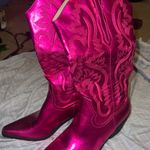 Amazon Metallic Hot Pink Cowgirl Boots Photo 4