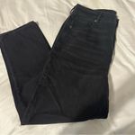 American Eagle Straight Ripped Mom Jeans Black Size 14 Photo 2
