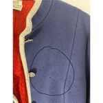 L.L.Bean Vtg Boos Jacket Austrian Pure New Wool 42 Austria Navy Blue Cardigan Photo 11