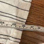 Cali 1850 Linen White striped smockedâwaist wide leg pant large Photo 2