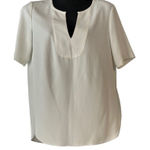 Trina Turk blouse top short sleeve v neck size M women’s Photo 0