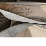 ZARA  Silver Glitter Pointed Toe Flats Size 5.5 Photo 2