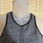 Zobha  Heather Gray Cut Out Racerback Sports Bra Large Photo 4