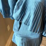 Waverly Grey Blue Wrap Dress Medium Photo 6