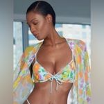 Savage x Fenty Women’s Turquoise Orange Floral Rhianna Spring Bras Size‎ 32 B Green Size undefined Photo 7