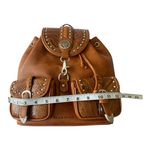 Western Embossed Faux Leather‎ Backpack Tan Photo 2