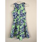 J.Crew Photo Floral Dress Women’s Size 4 Mint Green Blue Spring Pockets A Photo 2