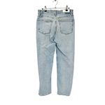 RE/DONE 70s Stove Pipe High Rise Straight Ankle Jeans in River Fade Blue Size 29 Photo 3