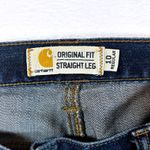 Carhartt 102731 Rugged Flex Blaine Original Fit Dark Wash Denim Jeans Size 10R Photo 5