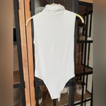 Veronica Beard  Modal bodysuit ribbed turtleneck sleeveless knit neutral capsule Photo 2