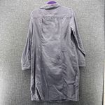 Boden Womens Dress Size 12‎ Pure Linen Shirt Dress Pockets Casual Spring Work Gray Photo 6
