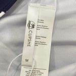 Cupshe  Yellow Navy Blue Floral Strappy Back 2 Piece Bikini Set Size M Photo 2