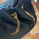 Juicy Couture Y2K GOLD CHAIN TRIMMED PEBBLED LEATHER SHOULDER BAG Photo 10